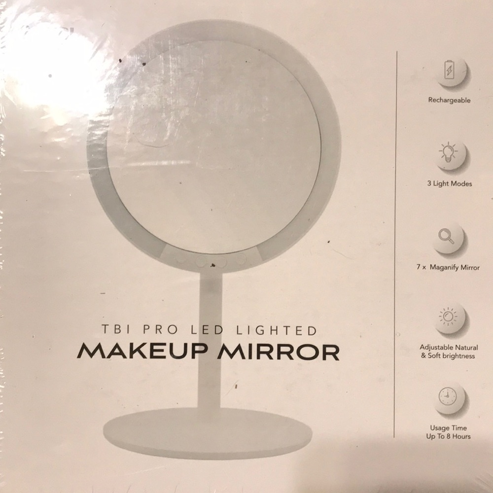 Lighted Mirror 7X Magnifying Tricolor Rechargeable - Picture 7 of 8